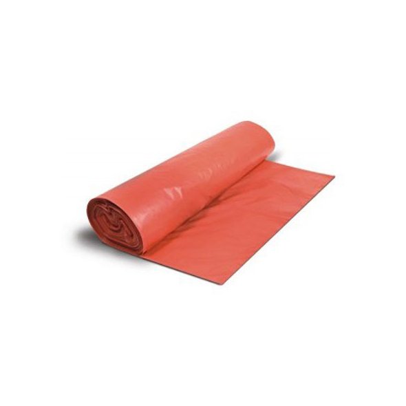 Saco Comunidad 85x105 Rojo G80. Rollo de  10 Uds. Caja 24 Rollos.